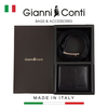 GIFT SET VÍ VÀ THẮT LƯNG DA THẬT MÀU ĐEN 919969-10 – GIANNI CONTI - SẢN XUẤT THỦ CÔNG TẠI ITALY