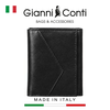 VÍ DA THẬT NAM MÀU ĐEN 4778101-10 – GIANNI CONTI - SẢN XUẤT THỦ CÔNG TẠI ITALY