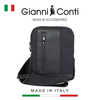 TÚI ĐEO CHÉO DA THẬT MÀU ĐEN 2092883-10 - GIANNI CONTI - SẢN XUẤT THỦ CÔNG TỪ ITALY