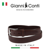 (SEO) THẮT LƯNG DA THẬT NAM MÀU NÂU 5155427-35-28 - GIANNI CONTI - SẢN XUẤT THỦ CÔNG TẠI ITALIA