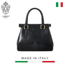 TÚI QUAI XÁCH DA CALFSKIN 2460_3.5 - Black -  MEDICI OF FLORENCE - SẢN XUẤT THỦ CÔNG TẠI ITALIA