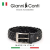 THẮT LƯNG DA THẬT NAM MÀU ĐEN 5105370-35-10 - GIANNI CONTI - SẢN XUẤT THỦ CÔNG TẠI ITALIA