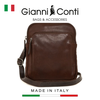 TÚI ĐEO CHÉO DA THẬT MÀU NÂU 4072571-20 - GIANNI CONTI - SẢN XUẤT THỦ CÔNG TỪ ITALY