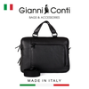 TÚI LAPTOP DA THẬT MÀU ĐEN 1811341-10 – GIANNI CONTI - SẢN XUẤT THỦ CÔNG TẠI ITALY