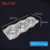 HỘP NHỰA ĐỰNG 3 TRÁI TÁO