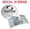 In decal xi bạc bóng / mờ , tem xi bạc bóng