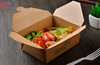 Hộp giấy kraft đựng thức ăn 2000ml - nắp gài chéo