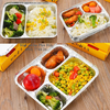 Khay nhôm đựng thực phẩm 2 ngăn