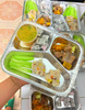 Khay nhôm đựng thực phẩm 3 ngăn