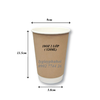 Ly giấy kraft 18oz 2 lớp (520ml)- trắng/ kraft