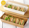 Hộp giấy Kraft nắp trong đựng sushi