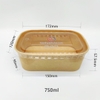 Hộp giấy Kraft 750ml hình chữ nhật( có nắp trong)