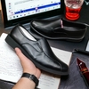 Giày Tây Xỏ Nam Big Size - Da Thật - Size (45 46 47 48 49) - ĐEN