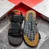 Giày Sandal Big Size Nam 2 Quai Ngang (44 45 46) - ĐEN - 44UP.NB38B