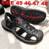 Sandal nam big size, dép quai hậu size ngoại cỡ (45 46 47 48) - ĐEN - 44UP.SD.02BB
