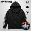 Áo Khoác Poly Big Size Nam (80-130kg) - Đen - BF.AKPL.01B