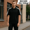 Áo polo cotton big size nam, áo thun có cổ co giãn size lớn, vải mát không xù (85-135kg) - Đen - BF.PL.20B