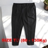 Quần Tây Dài Big Size Nam Lưng Thun Co Giãn (70-130kg) - Đen