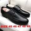 Giày Tây Nam Big Size - Da Thật (45 46 47 48 49) - ĐEN