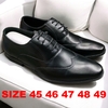 Giày Tây Nam Big Size - Da Thật - Size (45 46 47 48 49) - ĐEN