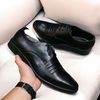 Giày Tây Nam Big Size - Da Thật - Size (45 46 47 48 49) - ĐEN