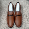 Giày Lười Nam Big Size Da Thật Size Lớn (45 46 47 48 49) - NÂU