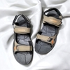 Giày Sandal Big Size Nam 2 Quai Ngang có size (45 46 47 48 49 50) - NÂU