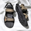 Giày Sandal Big Size Nam 2 Quai Ngang có size (45 46 47 48 49 50) - NÂU