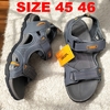Giày Sandal Big Size Nam 2 Quai Ngang Size (45 46) - ĐEN VIỀN CAM