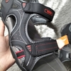 Giày Sandal Big Size Nam 2 Quai Ngang size (45 46) - ĐEN VIỀN ĐỎ