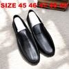 Giày Lười Nam Big Size Da Thật Size Lớn (45 46 47 48 49) - ĐEN