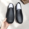 Giày Lười Nam Big Size Da Thật Size Lớn (45 46 47 48 49) - ĐEN