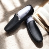 Giày Lười Nam Big Size Da Thật Size Lớn (45 46 47 48 49) - ĐEN
