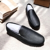 Giày Lười Nam Big Size Da Thật Size Lớn (45 46 47 48 49) - ĐEN