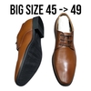 Giày Tây Nam Big Size - Da Thật - Size (45 46 47 48 49) - NÂU
