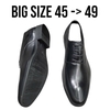 Giày Tây Nam Big Size - Da Thật - Size (45 46 47 48 49) - ĐEN