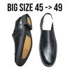 Giày Tây Xỏ Nam Big Size - Da Thật - Size (45 46 47 48 49) - ĐEN