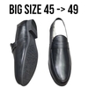 Giày Tây Xỏ Nam Big Size - Da Thật - Size (45 46 47 48 49) - ĐEN