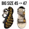 Sandal Quai Dán Big Size Nam Da Thật 44 45 46 47 48 - NÂU