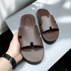 Dép Da Quai Ngang Big Size Nam (size 45 46 47 48 49 50) - Nâu