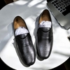 Giày Lười Da Big Size Nam - Da Thật, Có Size Lớn (45 46 47 48 49 50) - Đen