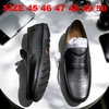 Giày Lười Da Big Size Nam - Da Thật, Có Size Lớn (45 46 47 48 49 50) - Đen