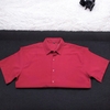 Áo Sơ Mi Tay Ngắn Vải Mango Big Size Nam (80-130kg) - Đỏ