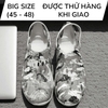 Dép Big Size Bít Mũi Đúc Nguyên Khối (size 45 46 47 48) - Trắng - 44UP.D23W