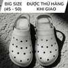 Dép Nhựa Bít Mũi Big Size Nam (45 46 47 48 49 50)