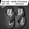 Dép Kẹp Big Size Nam, Dép Xỏ Ngón Size Lớn (45 46 47) - ĐEN