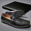Giày Lười Da Big Size Nam - Da Thật, Có Size Lớn (45 46 47 48 49 50) - Đen - GLDB.03B