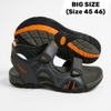 Giày Sandal Big Size Nam 2 Quai Ngang size (45 46) - ĐEN VIỀN ĐỎ - 44UP.NV3610B