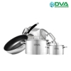 BỘ NỒI CHẢO INOX CAO CẤP DVA A66