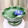 Minh Đường Tụ Thuỷ ⚱ Gốm Sứ Bát Tràng ⚱ bát sen thả hoa đẹp decor xanh cao cấp GOMPHUQUY